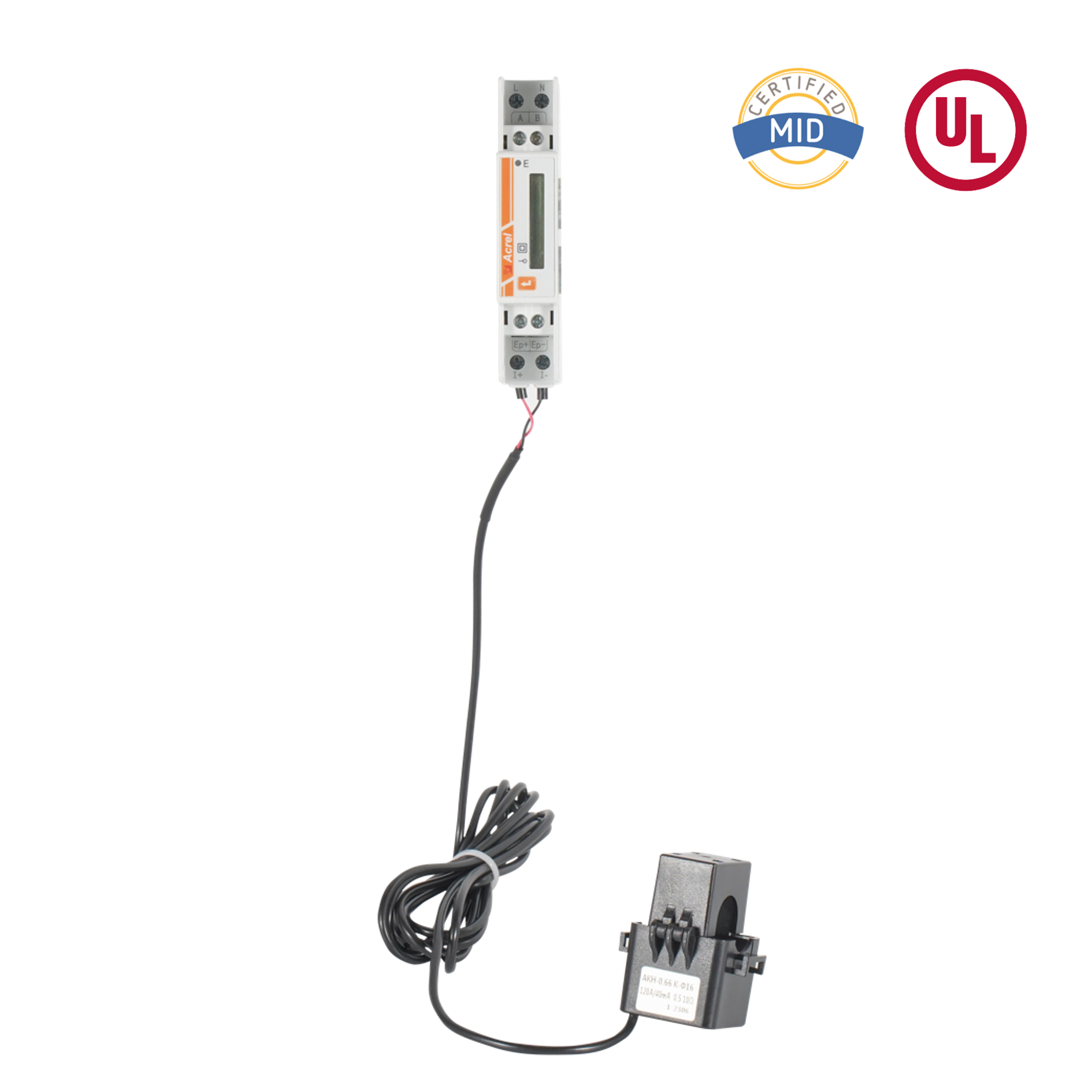 UL Sertifikalı Bölünmüş Çekirdek CT'li AC Tek Fazlı Enerji Ölçer