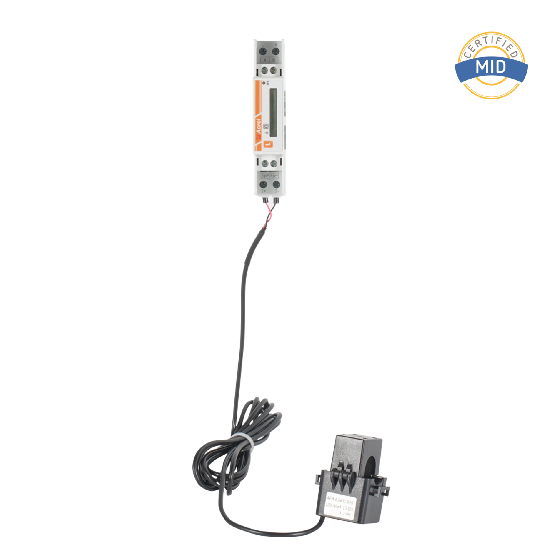MID Sertifikalı Harici CT'li AC Tek Fazlı Enerji Sayacı