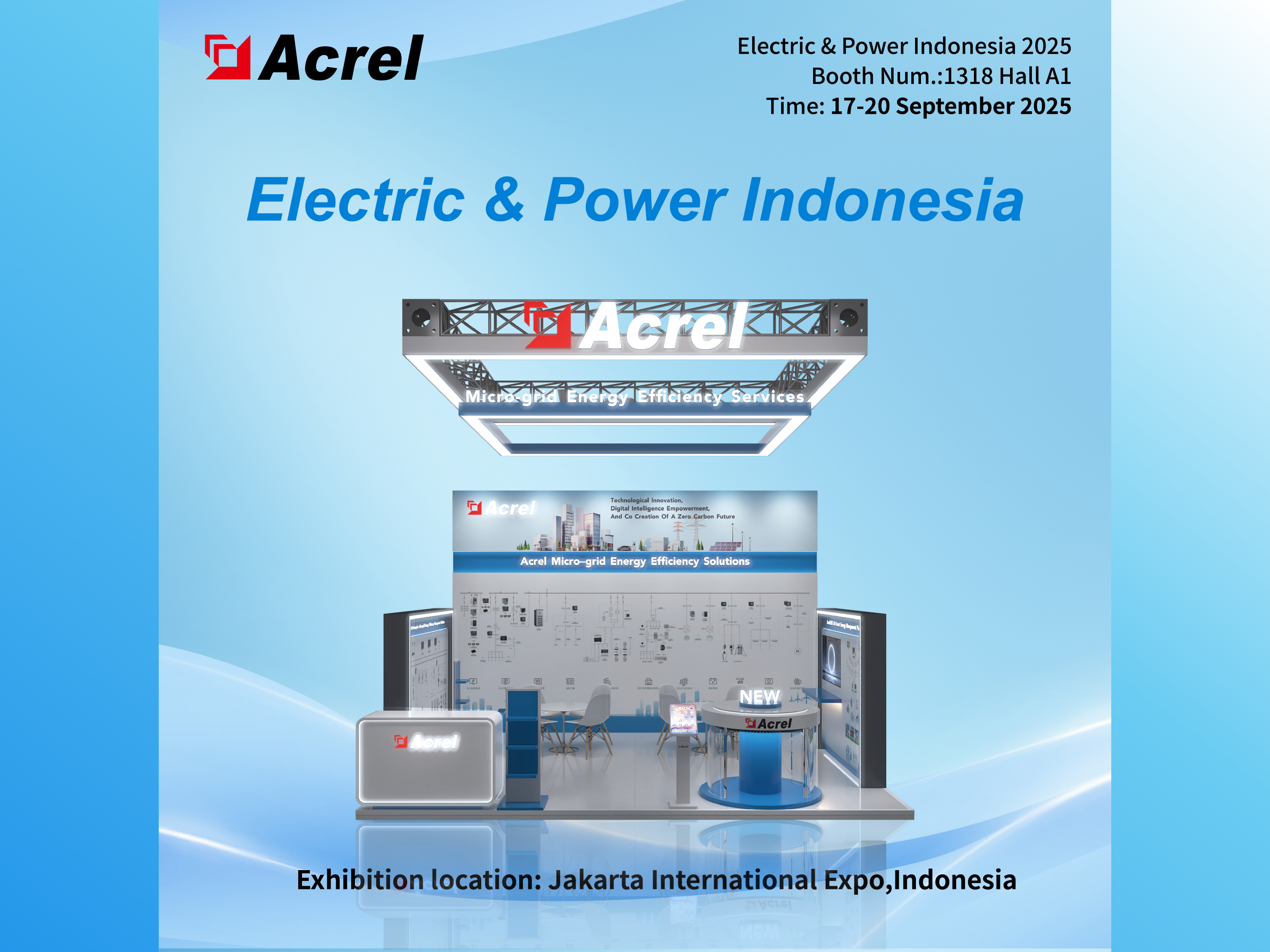 Acrel, Electric & Power Indonesia 2025'te Gelişmiş Enerji Yönetimi Çözümlerini Sergiliyor